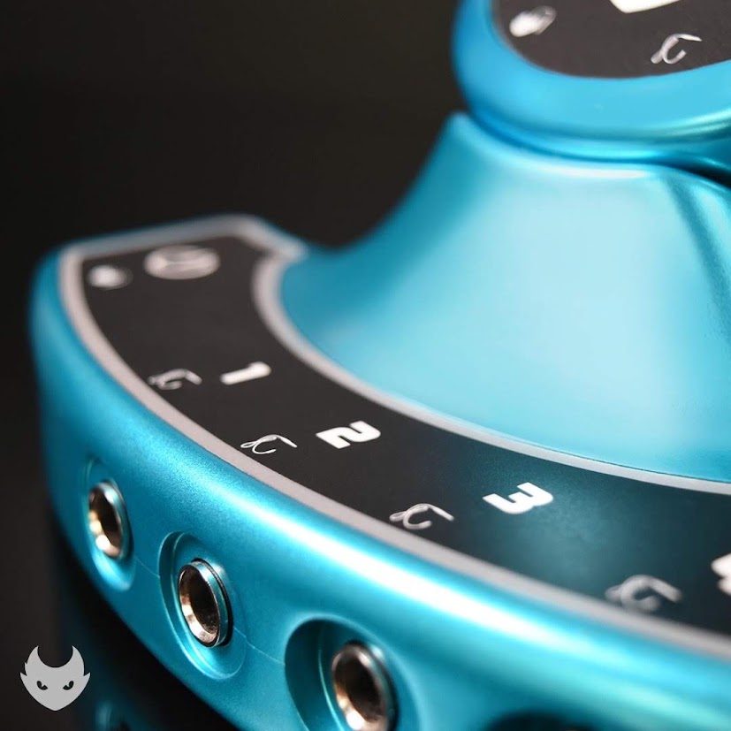 Set ring on the teal supply showing positions one, two and three